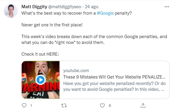 Matt Diggity Twitter